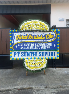 Papan Bunga Duka di Sambongjaya